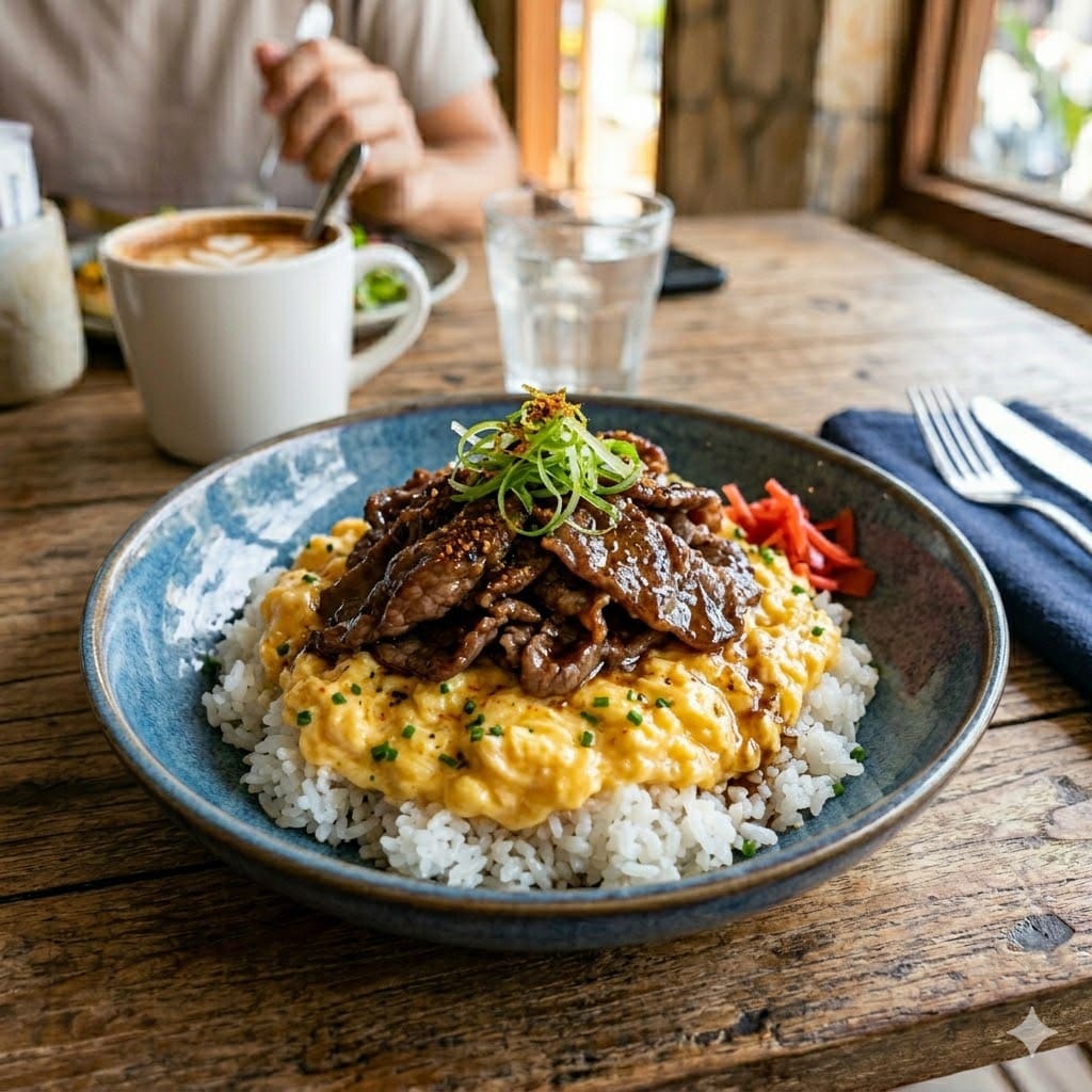Gyu Don dari Simetri Home Coffee Roasters